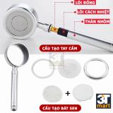 Vòi sen siêu tăng áp 400% CMON TS-01 (bạc)