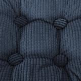 Warm Soft Thickened Home Office Decoration Square Corduroy Seat Chair Tatami Cushion Pillow Solid Color Denim Blue - intl