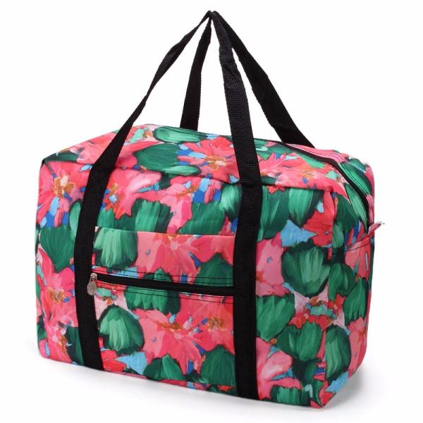 Waterproof Travel Handbag Luggage Foldable Bag Clothes Sorting Storage Rainbow - intl