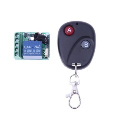 (Giao hàng miễn phí cho cả ba chiếc đến Hà Nội)Không dây Điều Khiển từ xa 433 mhz DC 12 v 1 Kênh Tiếp Remote-quốc tế (Multicolor)