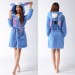 Phụ nữ Hoạt Hình Mùa Đông Đồ Ngủ Động Vật Trang Áo Choàng Tắm Dài Tay Có Dép Nỉ Homewear Bộ Đồ Ngủ-quốc tế