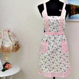 Women Lady Restaurant Home Kitchen For Pocket Cooking Cotton Apron Bib