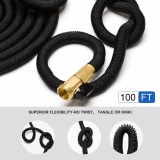 Yika 3 Times Telescopic Pipe / Garden Water Pipe / Rubber Hose / For Garden Irrigation Watering 100FT - intl