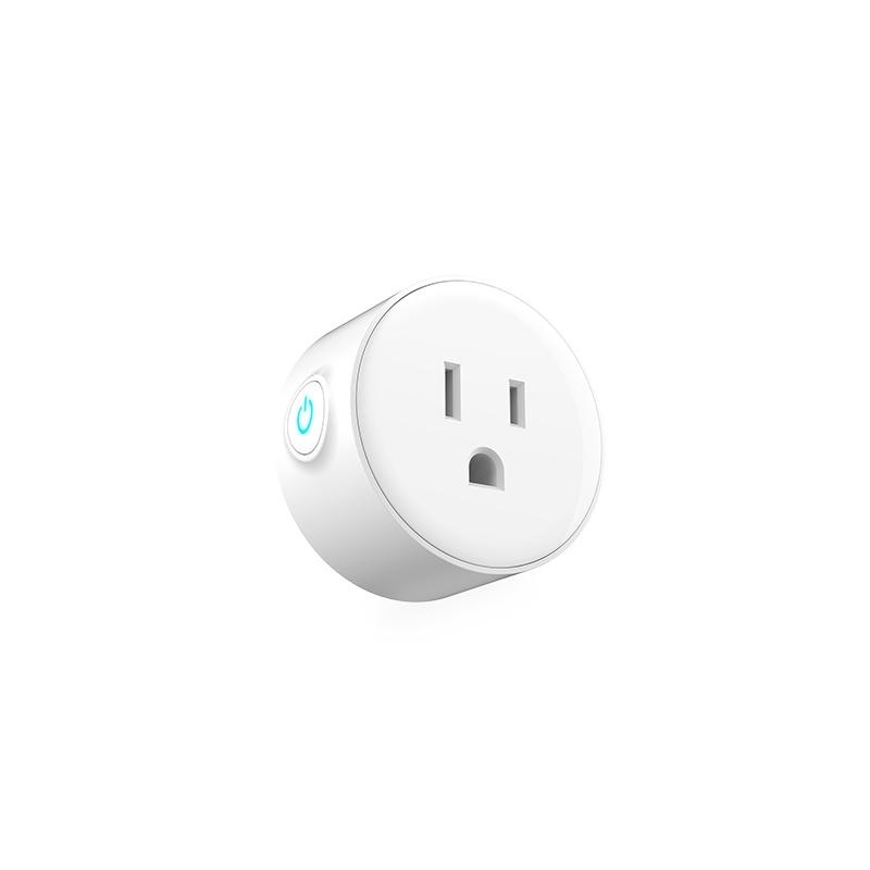 YM-WS-1 WiFi Smart Plug in Wall Remote Control Wireless Socket Timer with ON/OFF Switch for Light Electrical Appliance Works with Amazon Alexa- White - intl