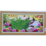Tranh đính đá đôi công YN2081-Ngọc Thịnh
