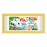 Tranh đính đá cha mẹ YN5052