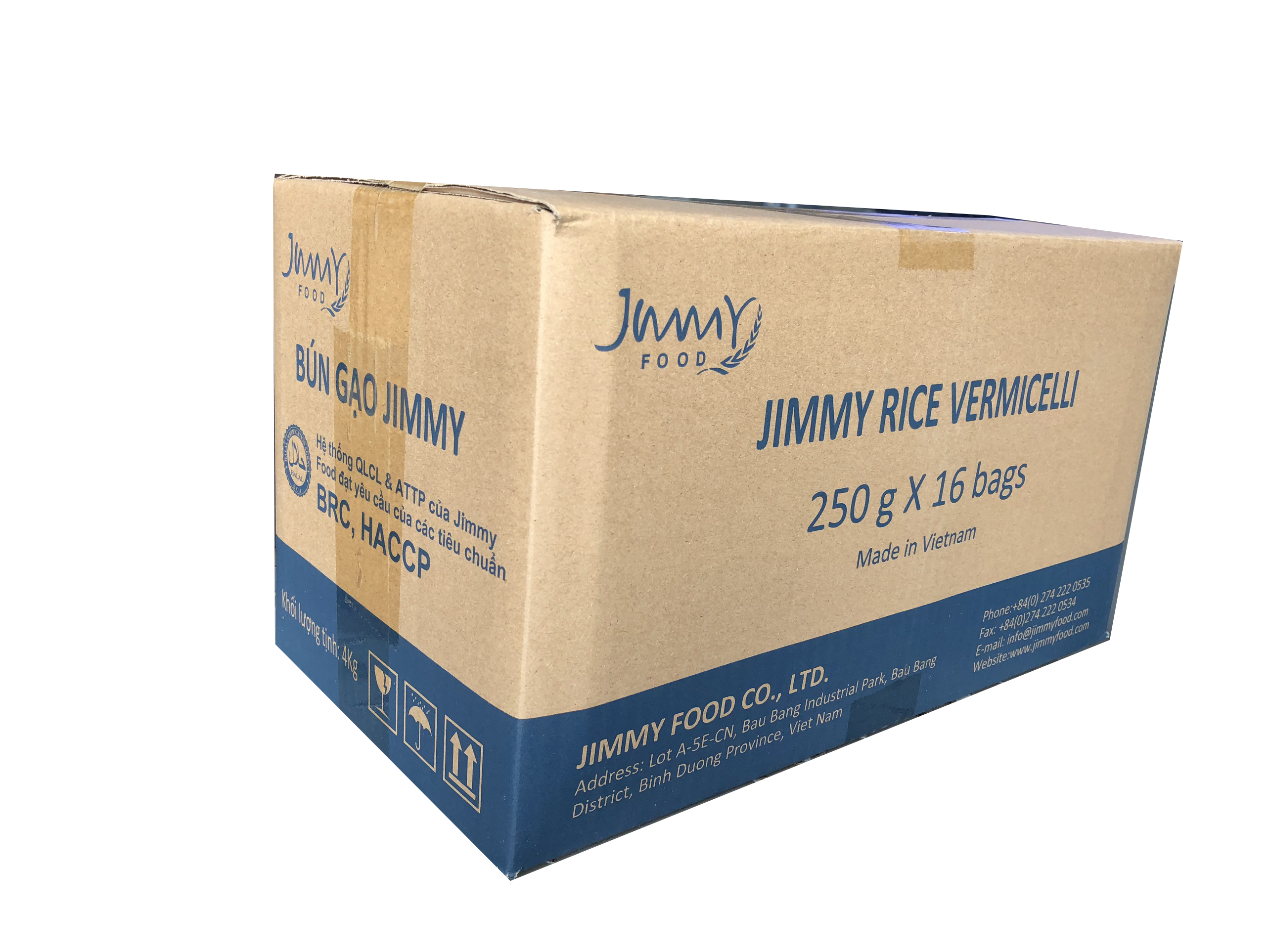 Thùng bún gạo Jimmy 250g 16 gói