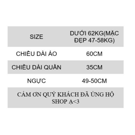 Bộ Pijama Đùi Cộc Kate Thái Form 40-60kg