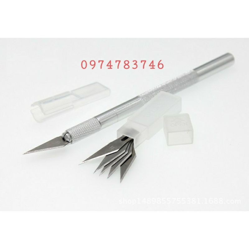 Bộ dao đầu nhọn kèm 6 lưỡi dao