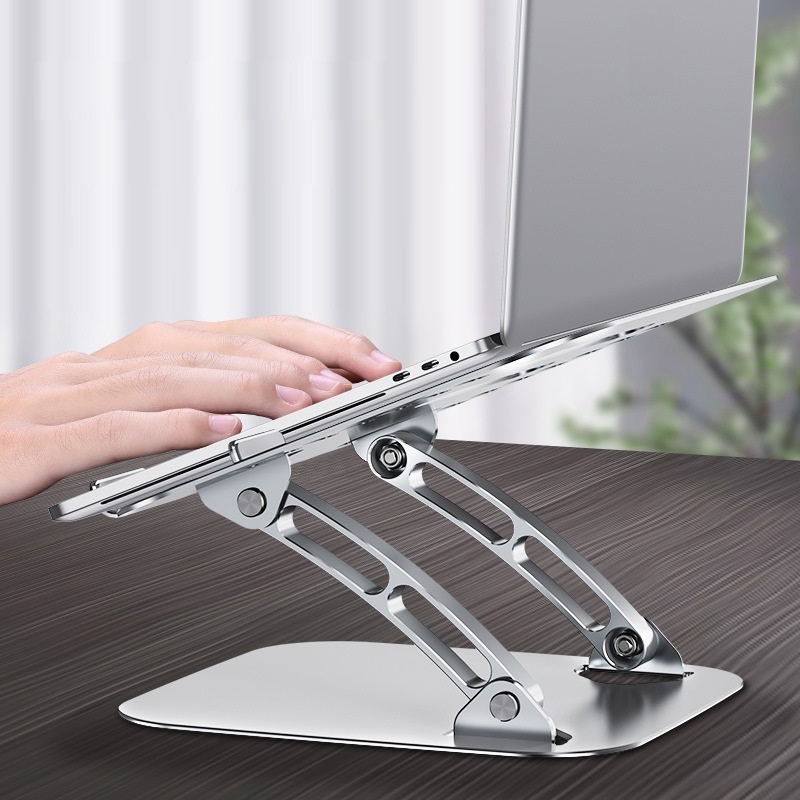 Bảng giá Giá đỡ laptop stand bằng nhôm kiêm đế tản nhiệt Macbook máy tính bảng Ipad có thể điều chỉnh góc nghiêng độ cao T602 Phong Vũ