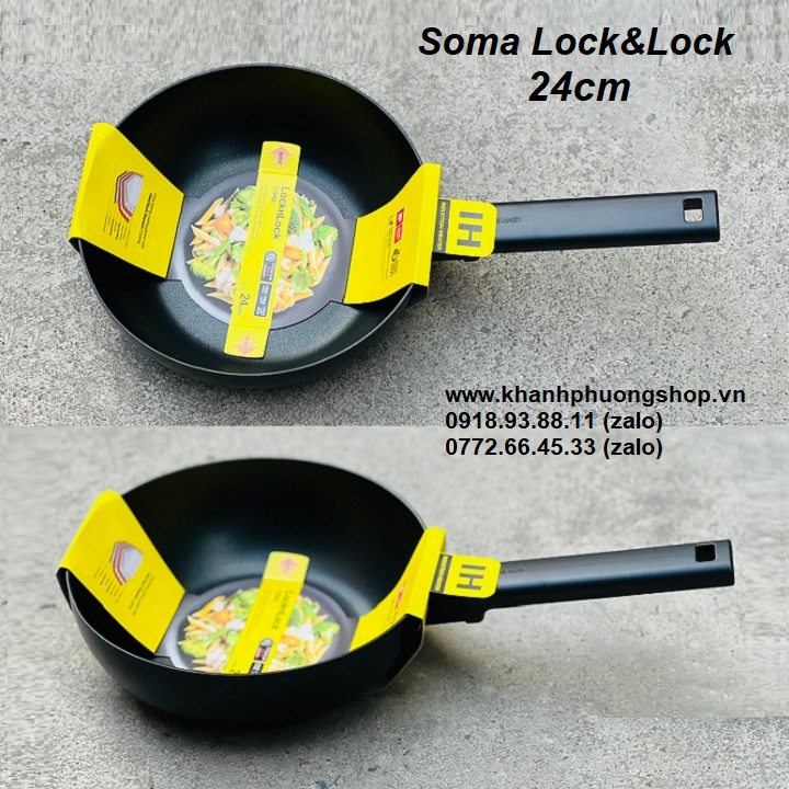 chảo sâu lòng lock&lock 24cm - chảo sâu lòng lock&lock