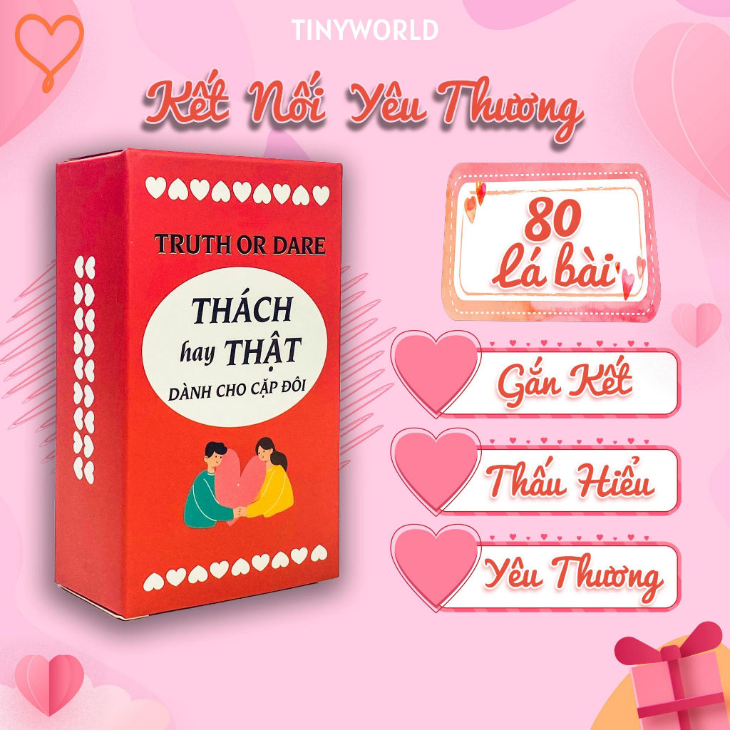 Bộ bài Truth or Dare Thách Hay Thật dành cho cặp đôi