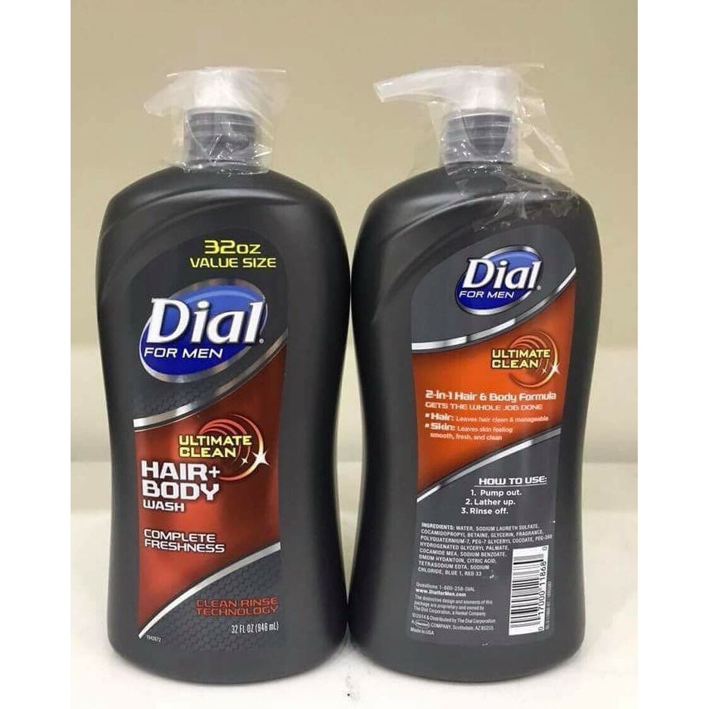 [HCM]Sữa tắm gội Dial For Men Clean 946ml CS00104