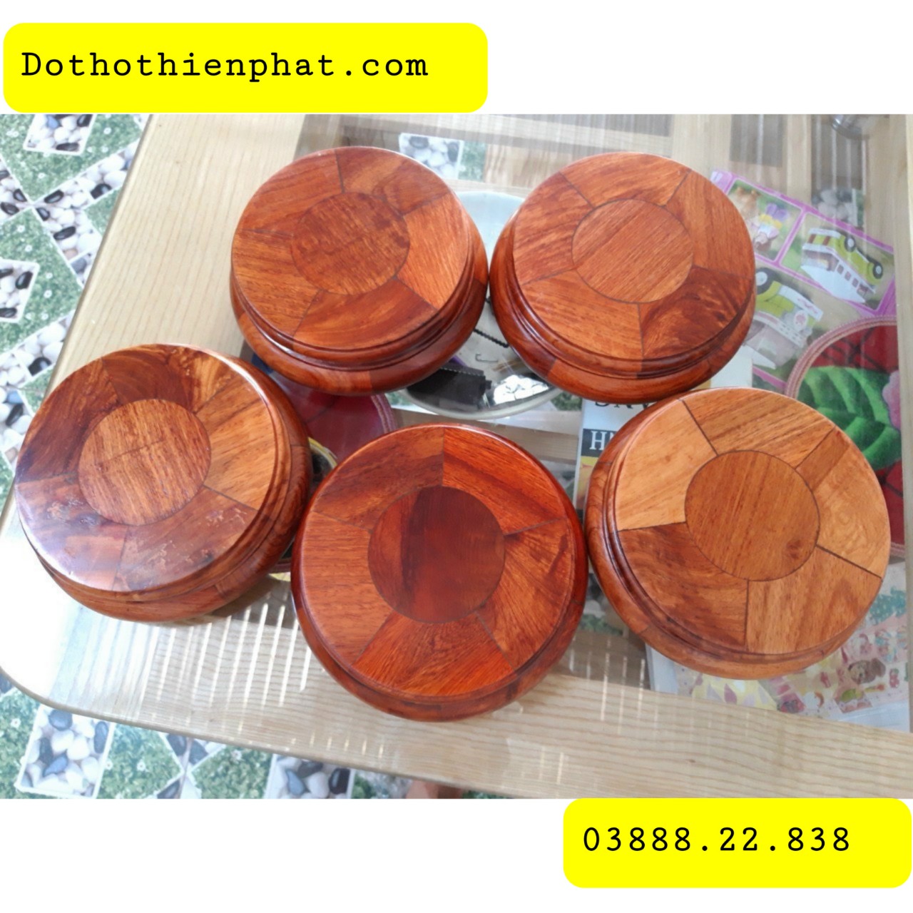 [HCM]Đôn Gỗ Hương Nhiều Kích Thước