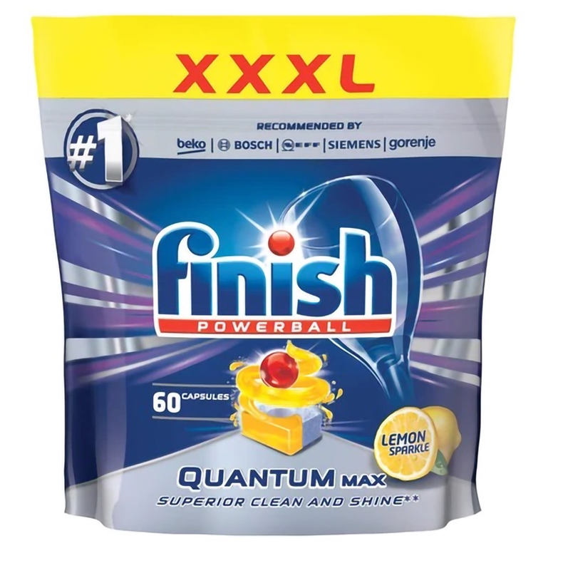 Viên rửa bát Finish Quantum max  túi 60 viên