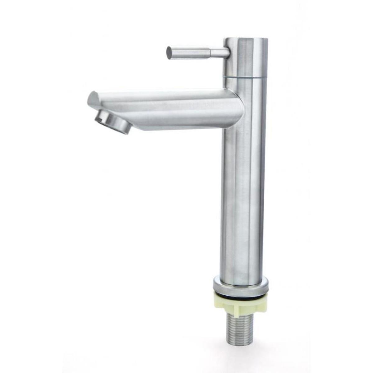 Vòi rửa mặt lavabo vòi lavabo lạnh inox 304 vòi điếu la điếu