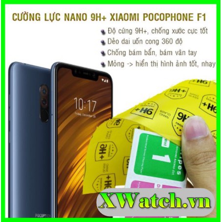 Cường lực dẻo nano xiaomi pocophone f1 xiaomi redmi note 10 note 10 pro k40 k40 pro mi 11 lite poco x3 x3 pro