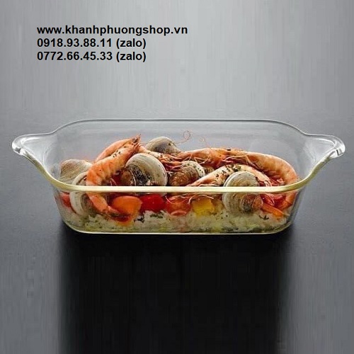 [HCM]khay thủy tinh 1300ml - khay thủy tinh lock&lock