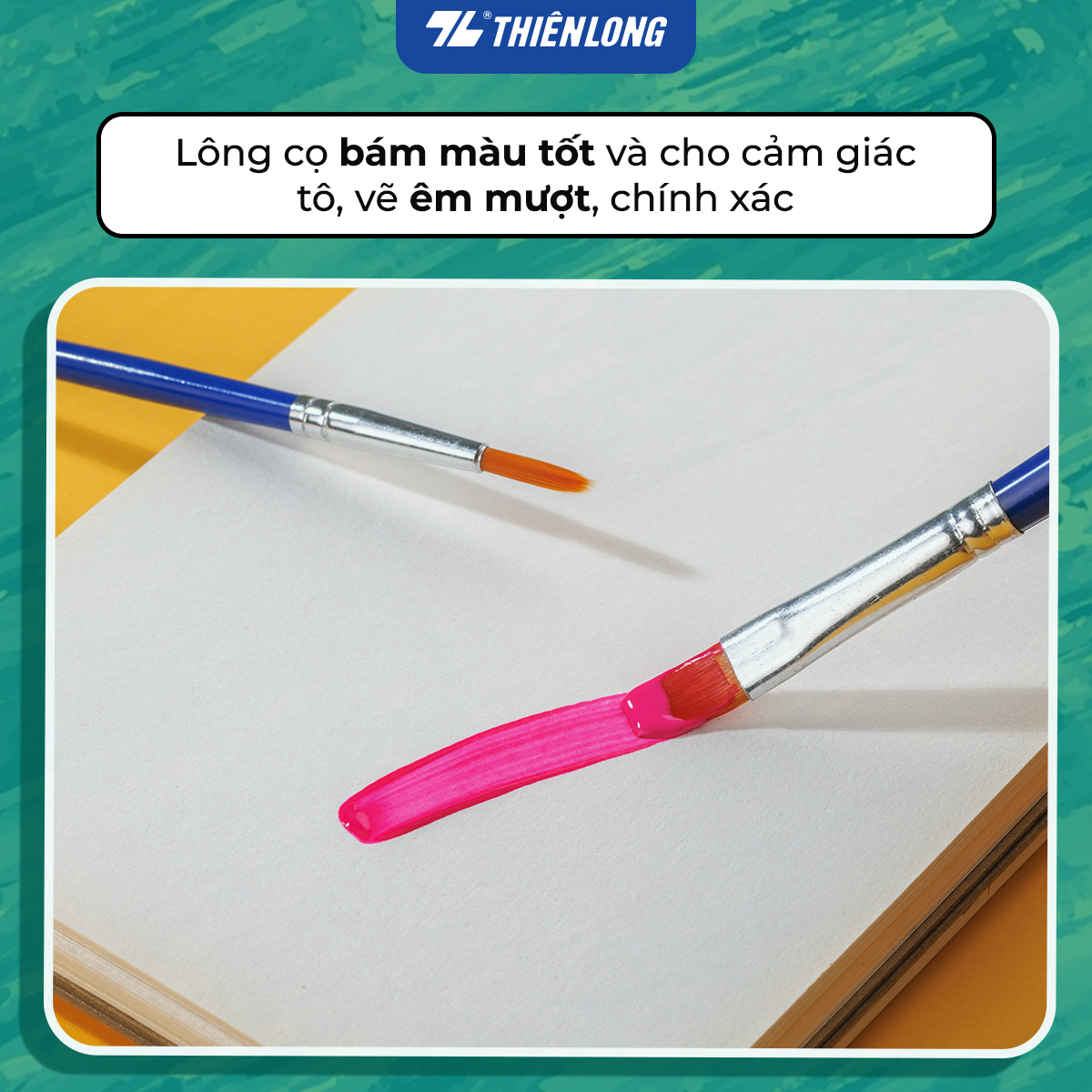 Túi 10 Cọ vẽ Tròn Thiên Long Colokit BRW-C02
