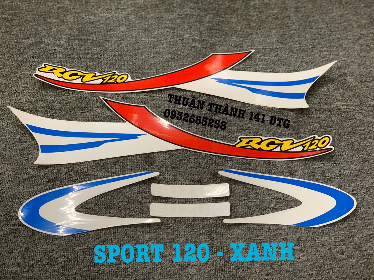 Tem sport 120 móc câu màu xanh - xipo - rgv