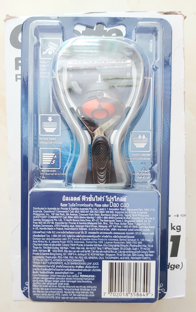 Dao Cạo Râu Gillette Fusion 5 Proglide Flexball