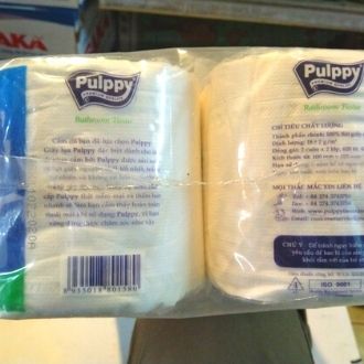 [HCM]10 cuộn giấy vệ sinh Pulppy 2 lớp