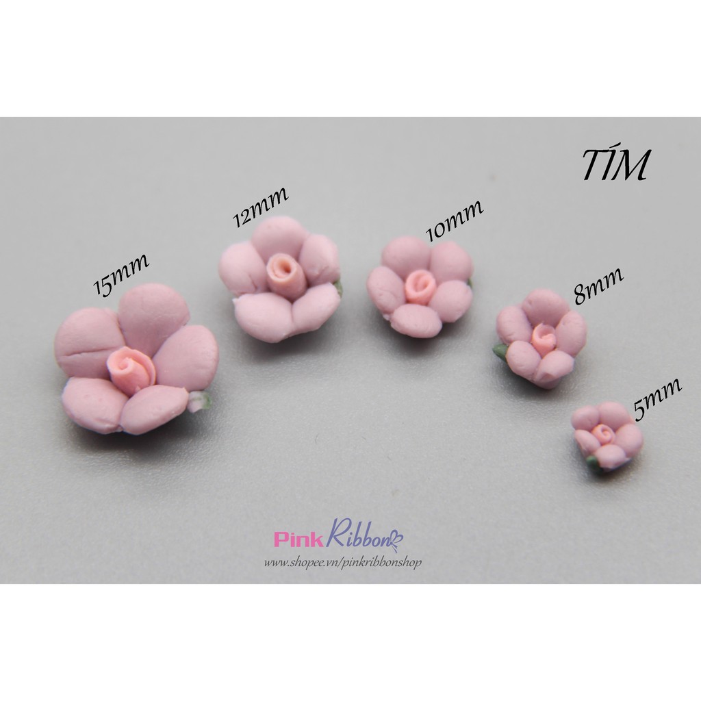 Hoa gốm nhí cỡ 5mm - Set 10 bông