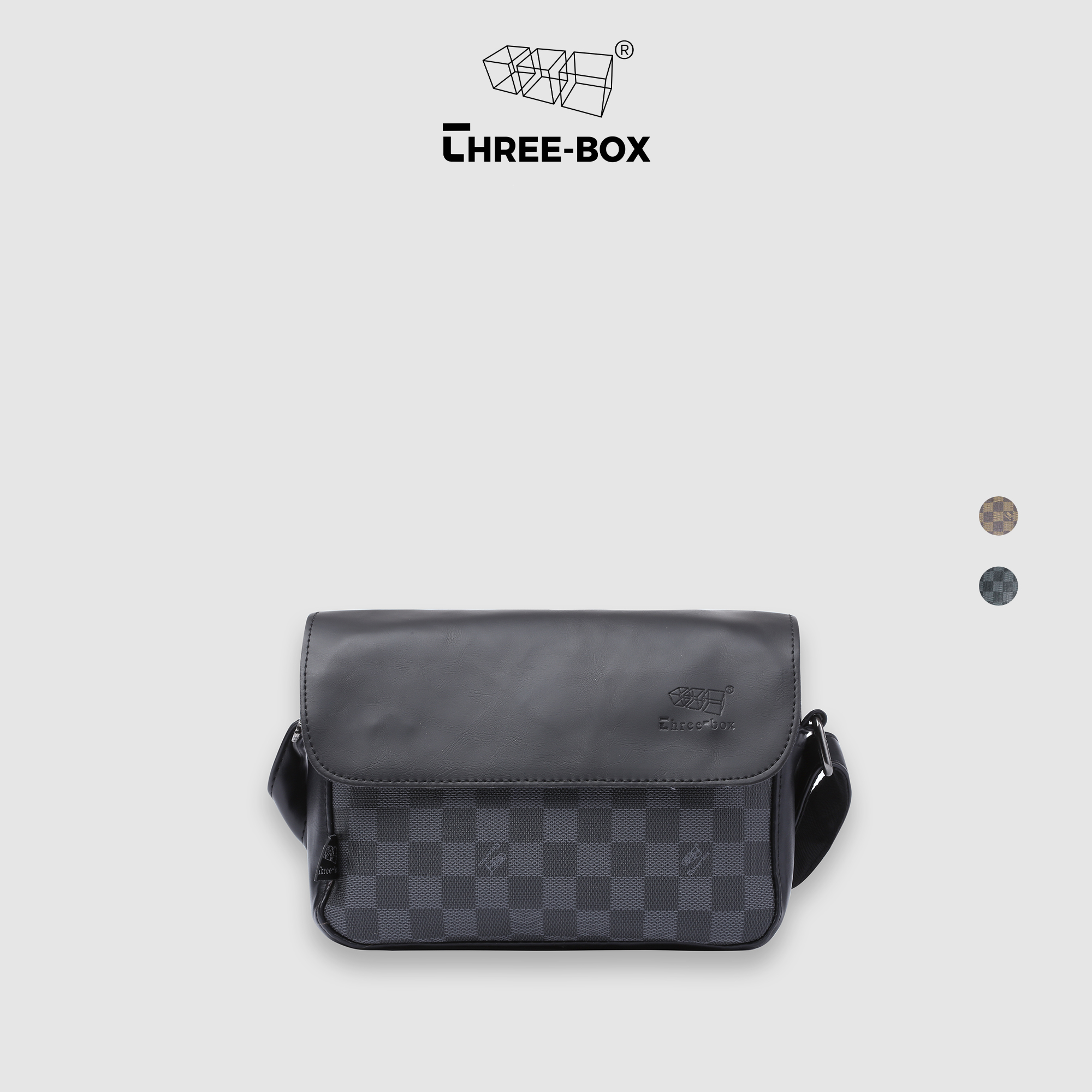 Túi đeo chéo mini basic Damier Three-Box - MS6410