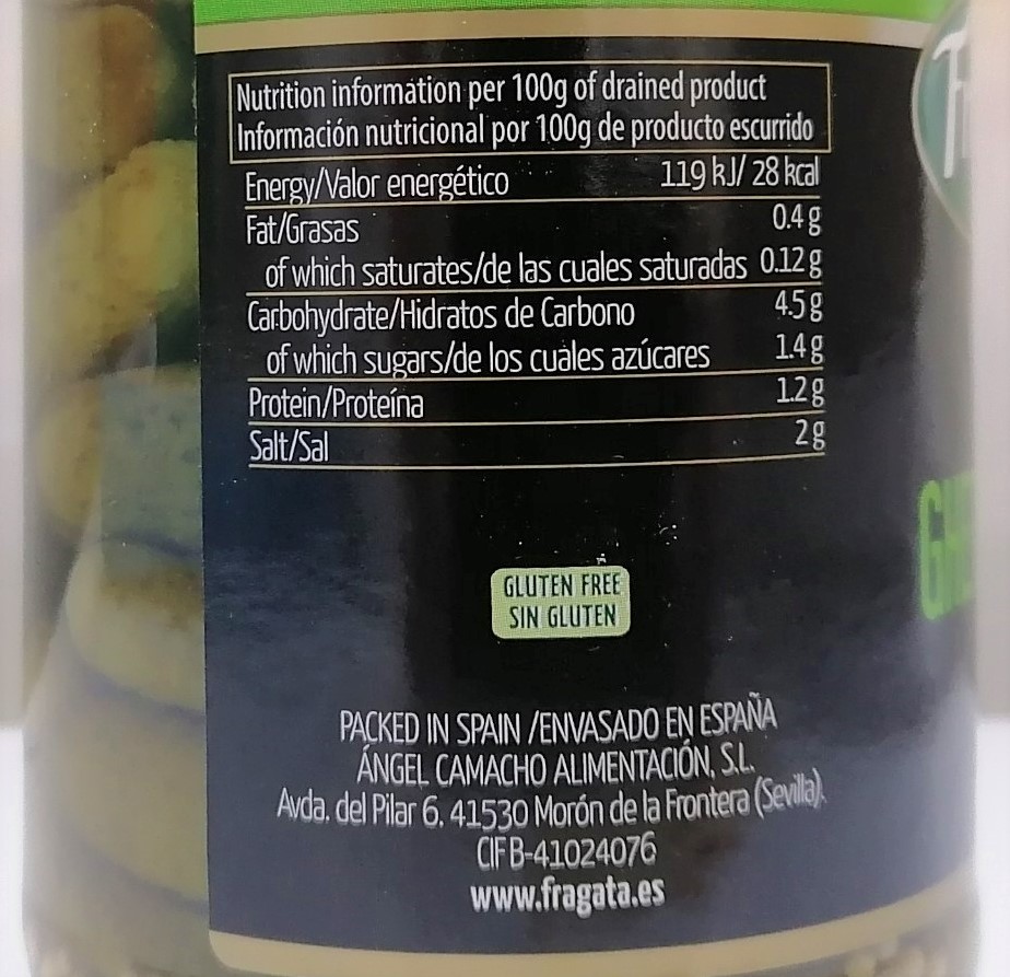 [Lọ 345g] DƯA LEO (DƯA CHUỘT) NGÂM [Spain] FRAGATA Gherkins (tgc)