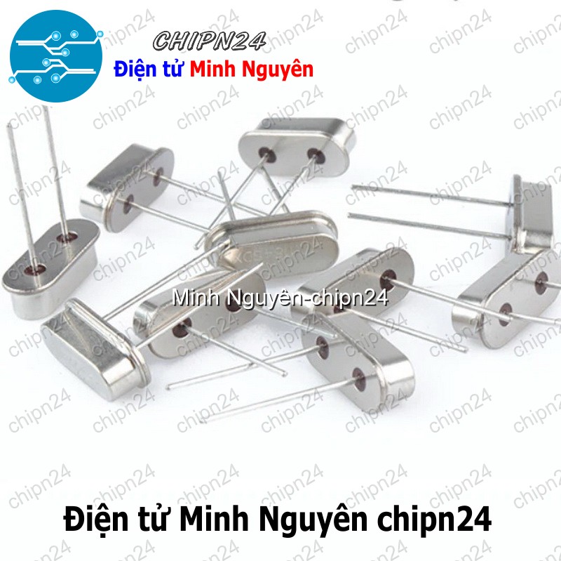 [3 con] (K344) Thạch anh Chân Cắm HC-49S DIP (2 chân 11.0592M/12M/12.288M/13.56M/14.7456M/16M/18M/18.432M/20M) - [Chọn Loại] - HHH.00359