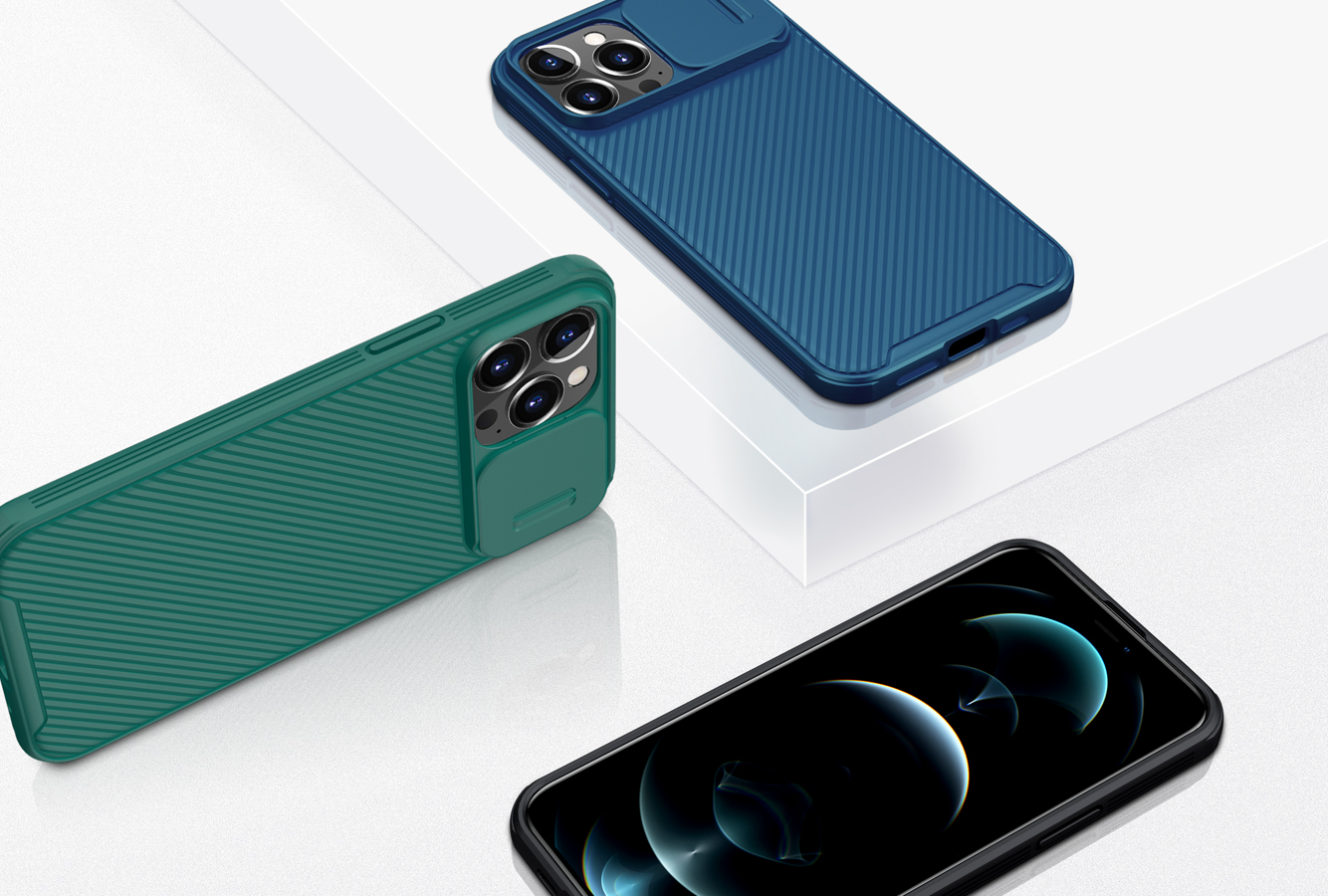 [ỐP LƯNG BẢO VỆ CAMERA] iPhone 12/ 12 Pro/ 12 Pro Max hiệu Nillkin Camshield