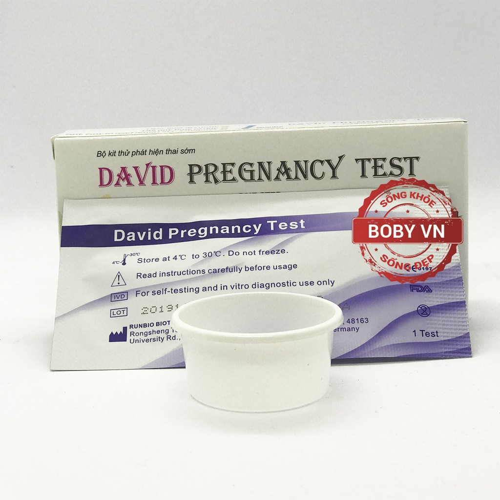 Que Thử Thai David Pregnacy Test Chính Xác