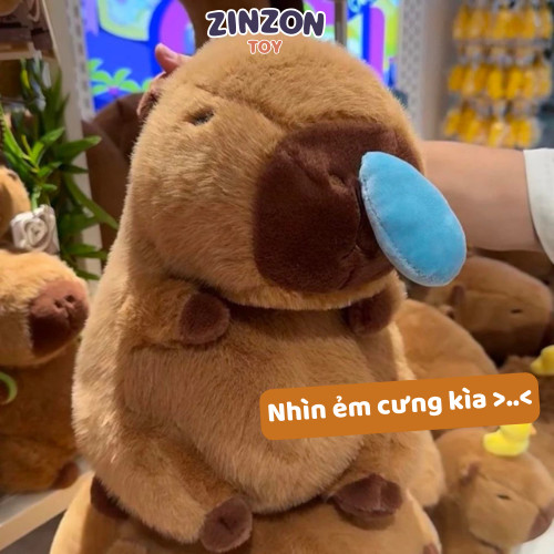 Gấu Bông Capybara Chảy Nước Mũi Êm Mịn Dễ Thương