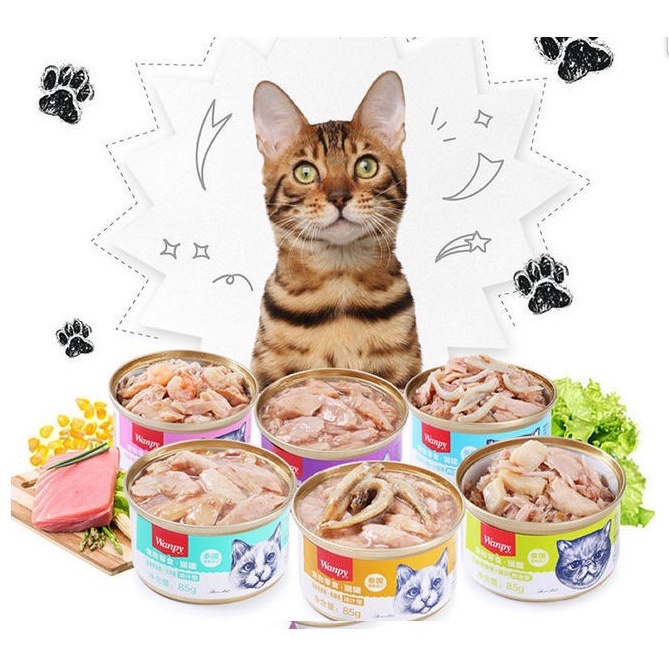 Pate Wanpy Lon 85g - Pate Cho Mèo Wanpy 85g