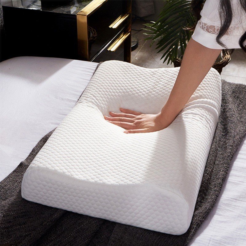 Gối Nằm Cao Su Non Sài Gòn 50x30cm Giảm Ngáy Giảm đau Cổ Vai Gáy Giúp Dễ Ngủ SAIGON FOAM