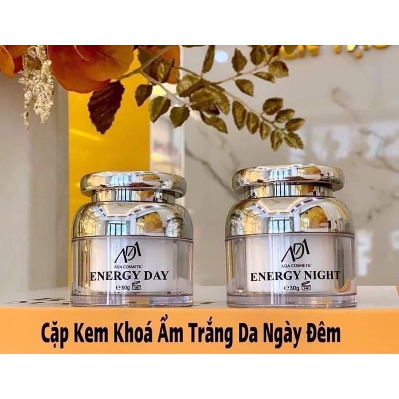 [MỸ PHẨM ADA CHÍNH HÃNG]  Bộ Kem Dưỡng Trắng Da,Ngày & Đêm ADA GROUP ( 30g )