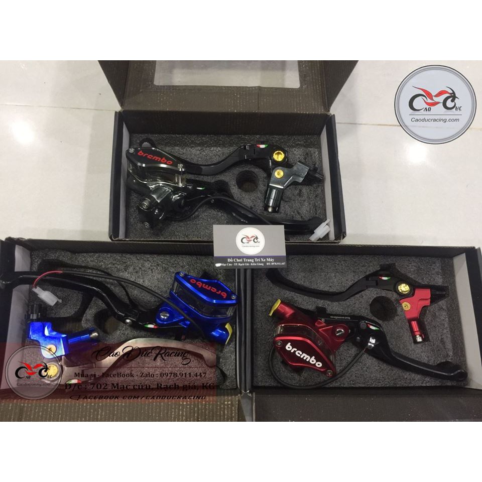 Cùm Tay Thắng tay côn Brembo bình dầu liền