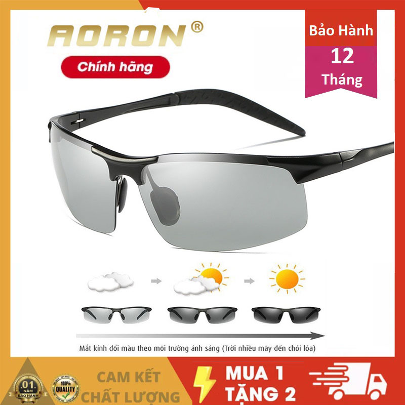 Kính AORONKính mát nam đổi màu kính thời trang phân cực polarized đi ngày