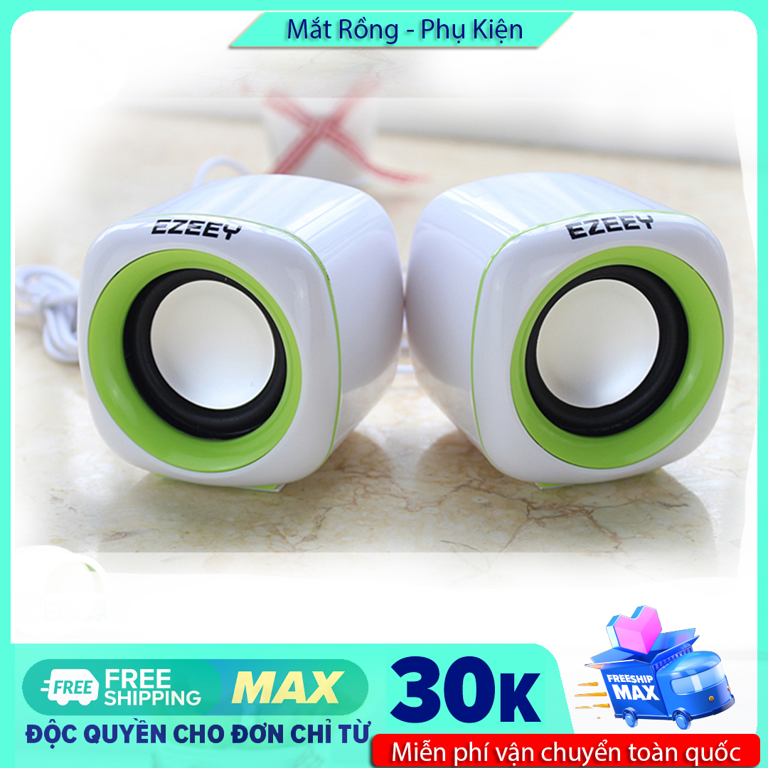 Loa Vi Tính Ezeey A1 Mini  thiết kế xinh xắn với 2 loa đối xứng đẹp mắt âm thanh hay