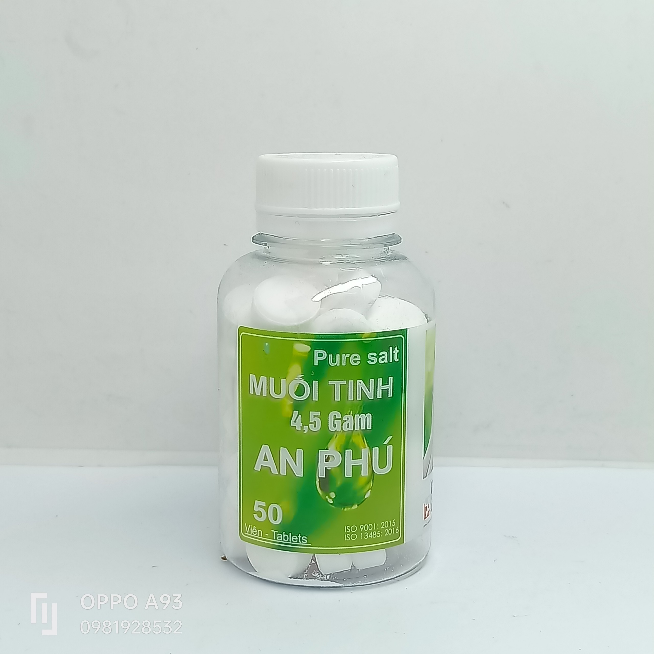 Viên muối tinh An Phú hộp 50 viên muối pha nước súc miệng họng