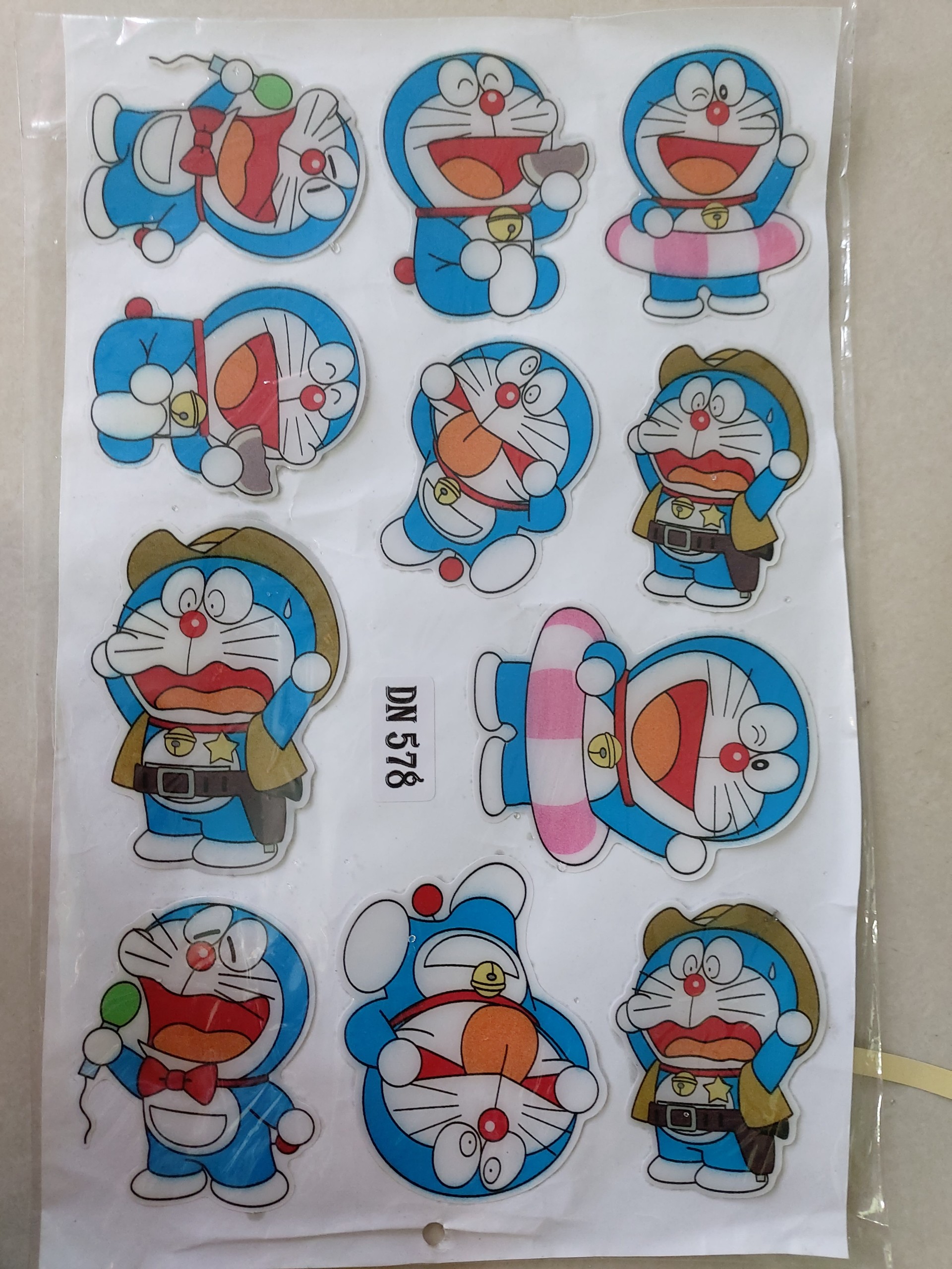 Sticker hoạt hình doremon doraemon nổi trọn bộ