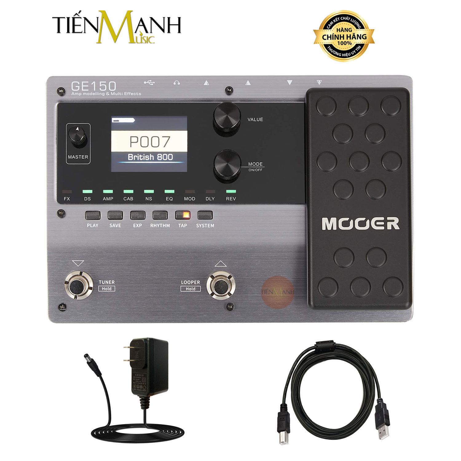 Phơ đàn guitar điện mooer ge150 - bàn đạp fuzz pedals effects electric