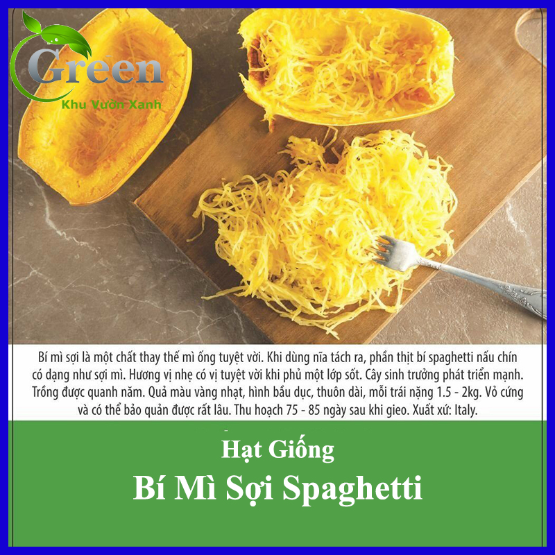 Hạt Giống Bí Mì Sợi Spaghetti Ý (10 Hạt)