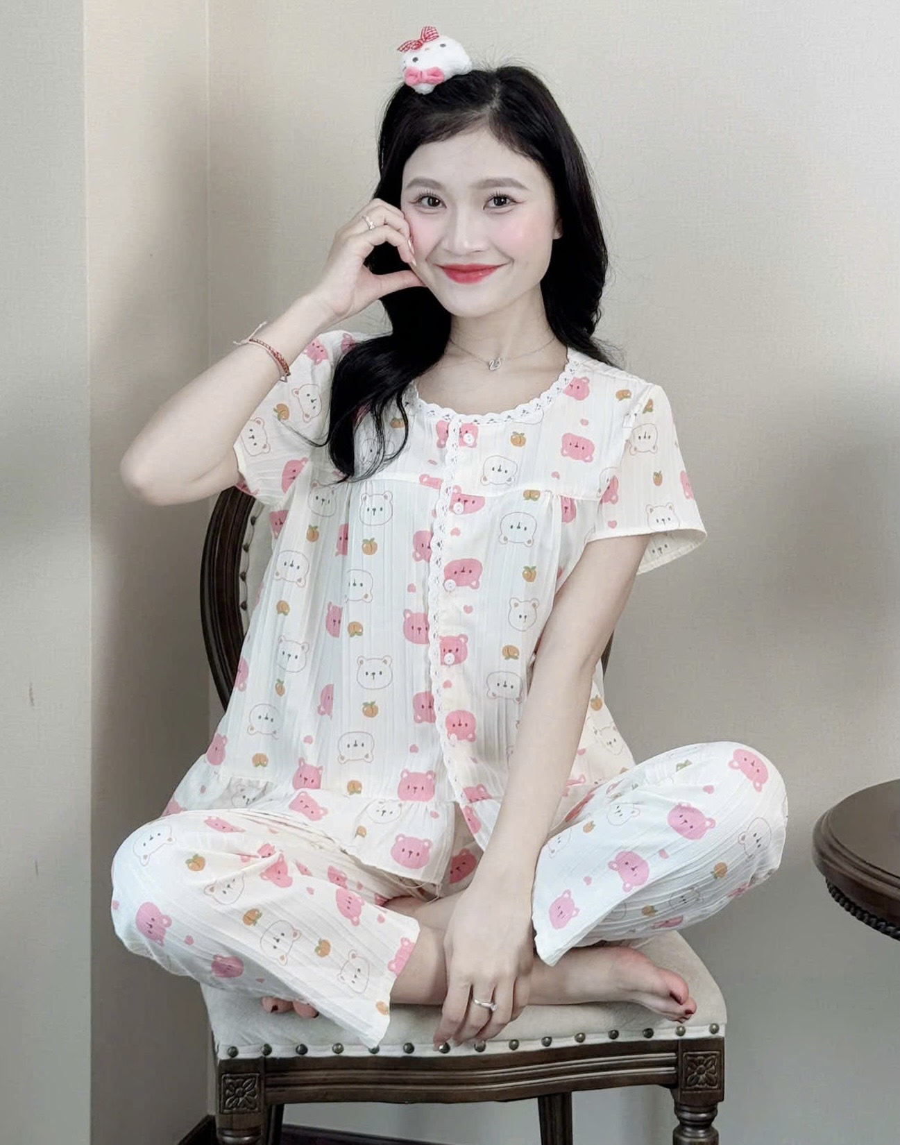 Đồ bộ mặc nhà xinh mẫu lửng