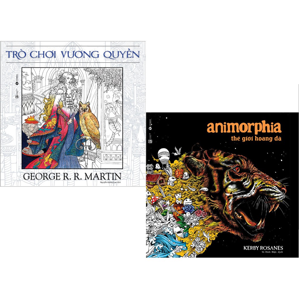 Sách - Combo Sách Tô Màu Animorphia Và Trò Chơi Vương Quyền