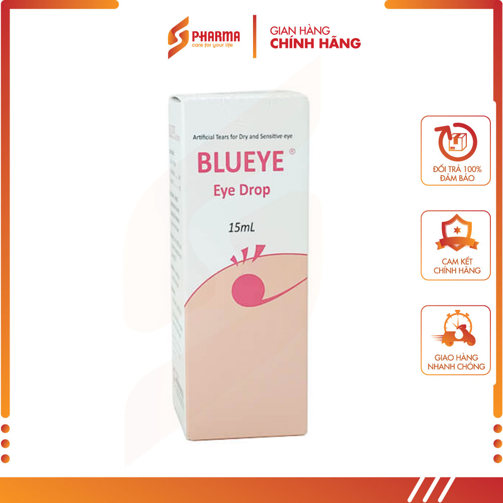 Dung dịch nhỏ mắt blueye eye drop - giảm khô mỏi mắt