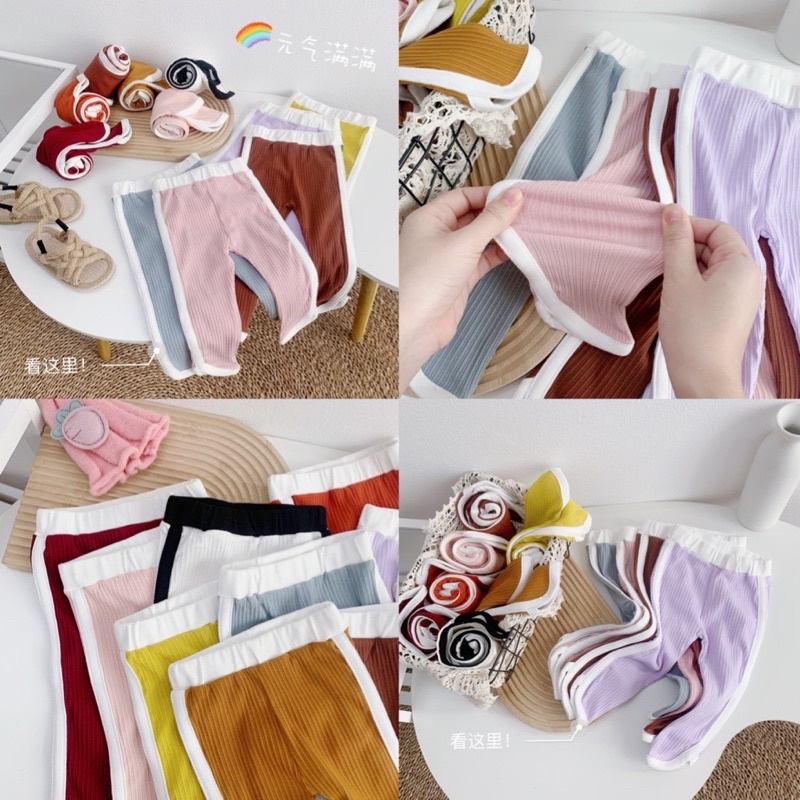 Quần legging thun tăm hàng qc cho bé