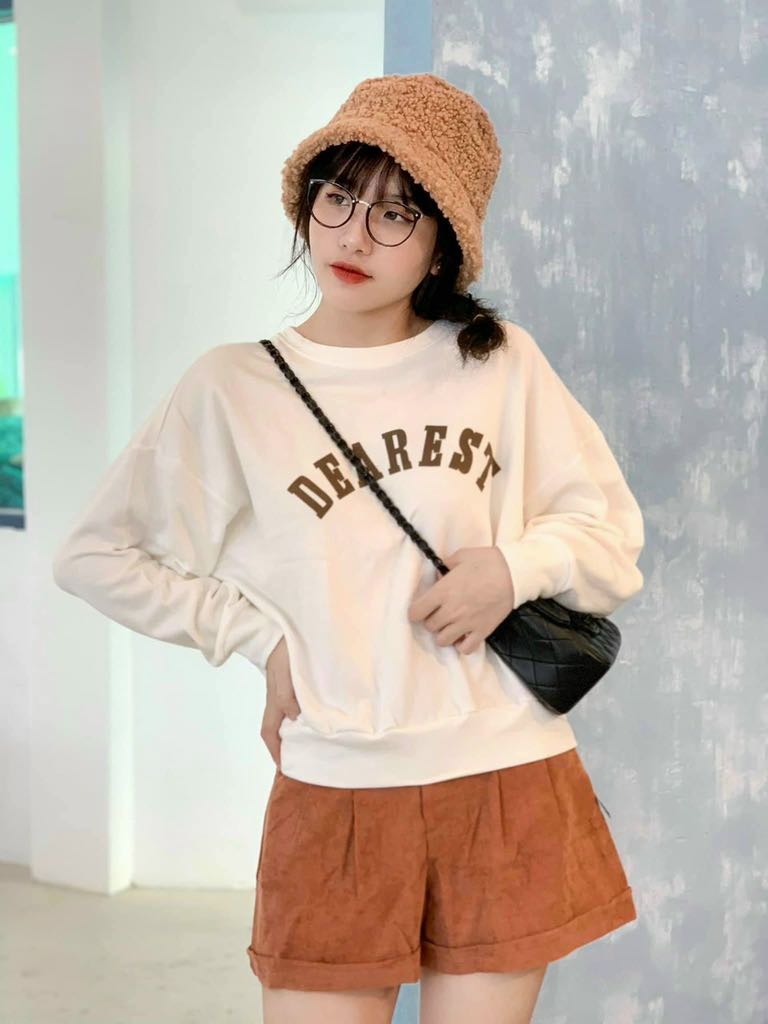 [HCM][HÌNH THẬT]Set đồ bộ nữ set dearest short nâu mặc đi chơi freesize - Angi Boutique