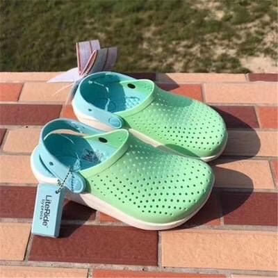 SỤC CROCS LITERIDE TRẺ EM- MÀU XANH BẠC HÀ