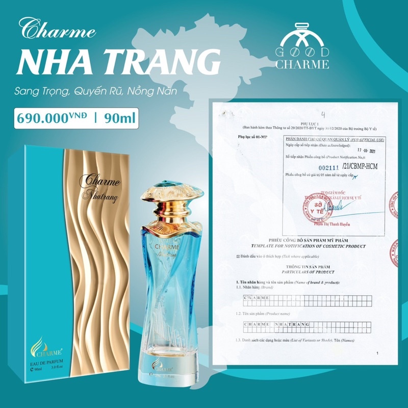 [Chính Hãng] Nước Hoa Tỉnh Thành NHATRANG 90ml goodcharmee